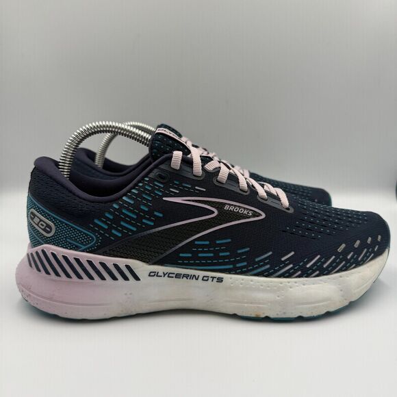 Brooks Shoes - Brooks Glycerin GTS 20 Women's Size 10 B Blue Running Shoes Sneakers 1203701B499